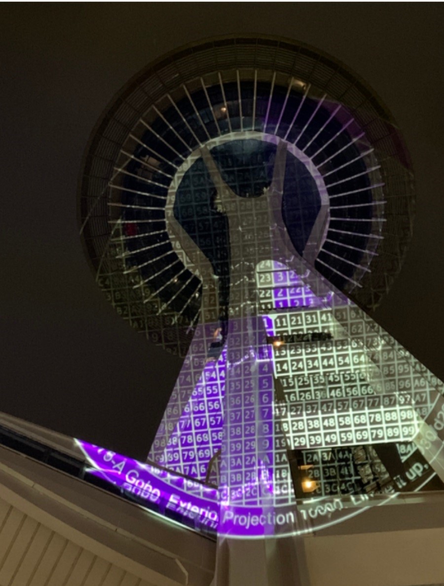 SpaceNeedle vertical projection