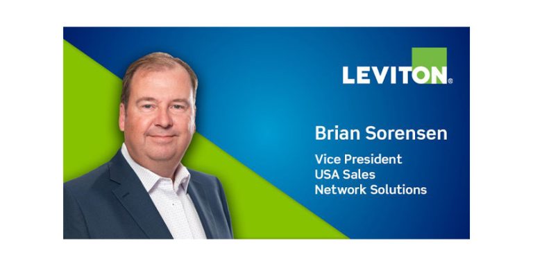 Leviton promotes Brian Sorensen to Vice President of US Sales, Network Solutions