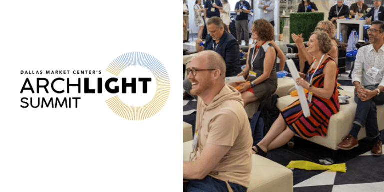 ArchLIGHT Summit logo and session audience