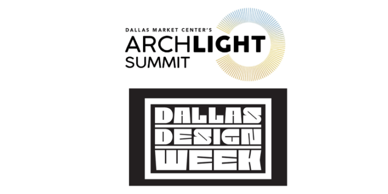 ArchLIGHT Summit logo and Dallas Design Week logo