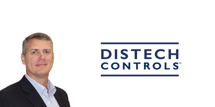 photo of John Sublett and Distech Controls logo