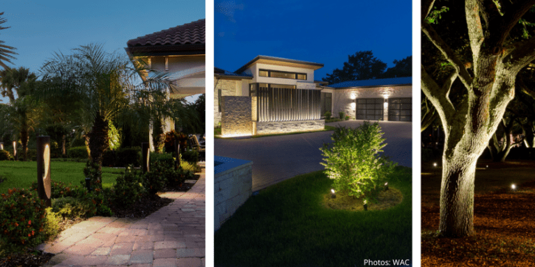 examples of landscape lighting installations