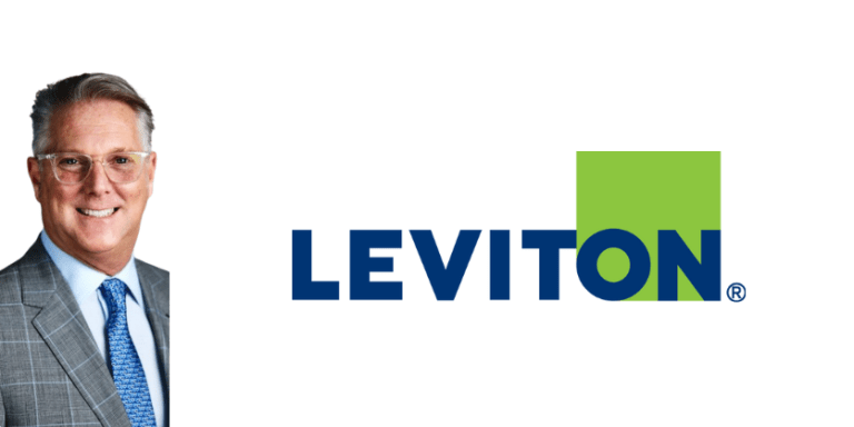 image of Adam Heller and the Leviton logo