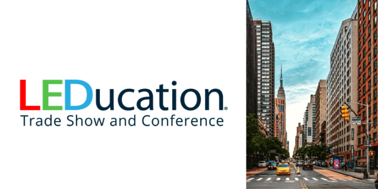 image of LEDucation logo and NYC street