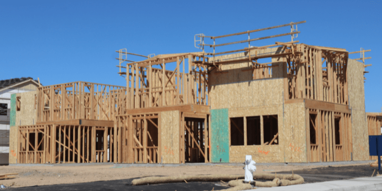 image of homes under construction