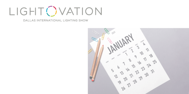 Lightovation logo and January calendar page